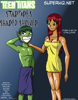 Starfires Shared Shower – Teen Titans