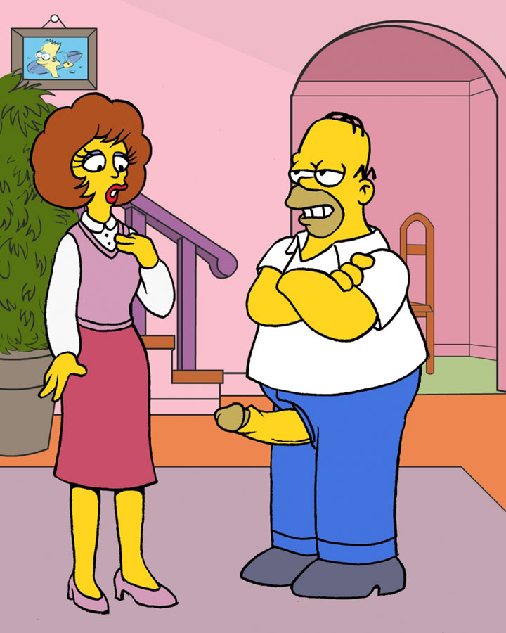 Os Simpsons – Homer fudendo a buceta da vizinha