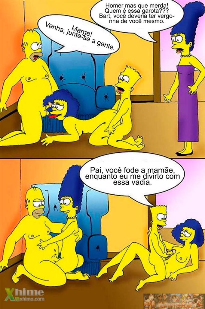 Sexo na casa dos Simpsons – Quadrinhos Eróticos
